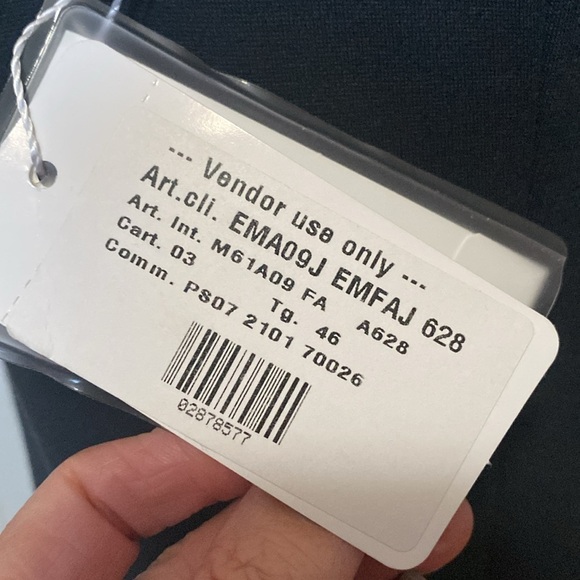 NWT Armani Midi Dress Womens 10 work office Preppy classic Made in Italy viscose - Picture 11 of 16